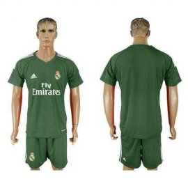 Real Madrid Blank Green Goalkeeper Soccer Club Jersey