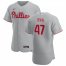 Philadelphia Phillies #47 Cole Irvin Mens Nike Gray Road 2020 Authentic Player MLB Jersey