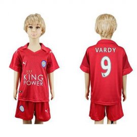 Leicester City #9 Vardy Away Kid Soccer Club Jersey