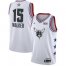 Mens Nike Charlotte Hornets #15 Kemba Walker White Basketball Jordan Swingman 2019 All-Star Game Jersey