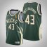 Nike Milwaukee Bucks #43 Thanasis Antetokounmpo Womens 2021 NBA Finals Champions Swingman Earned Edition Jersey Green Womens