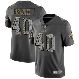Nike New Orleans Saints #40 Delvin Breaux Gray Static Mens Stitched NFL Vapor Untouchable Limited Jersey