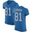 Nike Detroit Lions #81 Calvin Johnson Blue Alternate Mens Stitched NFL Vapor Untouchable Elite Jersey