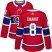 Adidas Montreal Canadiens #8 Ben Chiarot Red Home Authentic Womens Stitched NHL Jersey