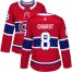 Adidas Montreal Canadiens #8 Ben Chiarot Red Home Authentic Womens Stitched NHL Jersey