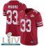 Nike San Francisco 49ers #33 Tarvarius Moore Red Super Bowl LIV 2020 Team Color Youth Stitched NFL Vapor Untouchable Limited Jersey