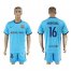 Barcelona #16 Montana Away Soccer Club Jersey