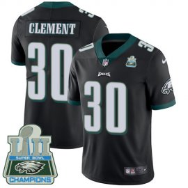 Nike Philadelphia Eagles #30 Corey Clement Black Alternate Super Bowl LII Champions Mens Stitched NFL Vapor Untouchable Limited Jersey