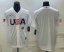 Mens USA Baseball 2023 White World Baseball Blank Classic Replica Stitched Jersey