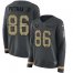 Nike Indianapolis Colts #86 Michael Pittman Jr. Anthracite Salute to Service Womens Stitched NFL Limited Therma Long Sleeve Jersey