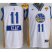 Warriors #11 Klay Thompson White 2014-15 Christmas Day The Finals Patch Stitched NBA Jersey
