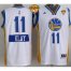 Warriors #11 Klay Thompson White 2014-15 Christmas Day The Finals Patch Stitched NBA Jersey