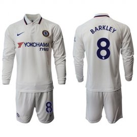 Chelsea #8 Barkley Away Long Sleeves Soccer Club Jersey