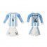 Argentina #14 Mascherano Home Long Sleeves Kid Soccer Country Jersey