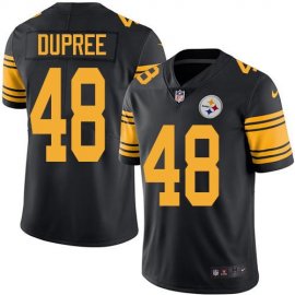 Nike Pittsburgh Steelers #48 Bud Dupree Black Mens Stitched NFL Limited Rush Jersey