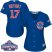 Chicago Cubs #17 Kris Bryant Blue Alternate 2016 World Series Champions Womens Stitched MLB Jersey