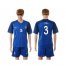 France #3 Evra Blue Soccer Country Jersey