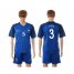 France #3 Evra Blue Soccer Country Jersey