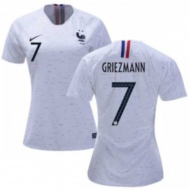 Womens France #7 Griezmann Away Soccer Country Jersey