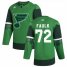 St. Louis Blues #72 Justin Faulk Mens Adidas 2020 St. Patricks Day Stitched NHL Jersey Green