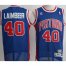 Detroit Pistons 40 Bill Laimbeer Blue Throwback M&N NBA Jersey Cheap