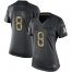 Nike Dallas Cowboys #8 Troy Aikman Black Womens Stitched NFL Limited 2016 Salute to Service Jersey