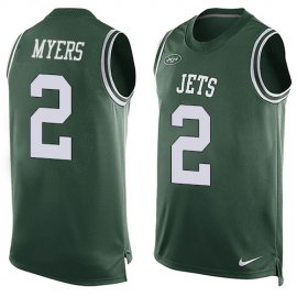 Nike New York Jets #2 Jason Myers Green Team Color Mens Stitched NFL Limited Tank Top Jersey