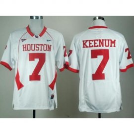 Houston Cougars 7# Case Keenum Red C-USA Patch College Football NCAA Jersey