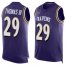 Nike Baltimore Ravens #29 Earl Thomas III Purple Team Color Mens Stitched NFL Limited Tank Top Jersey