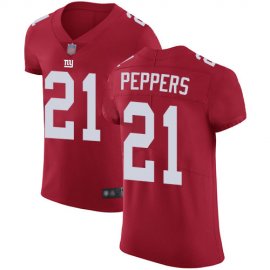 Nike New York Giants #21 Jabrill Peppers Red Alternate Mens Stitched NFL Vapor Untouchable Elite Jersey