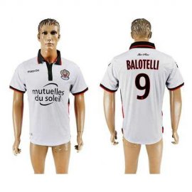 OGC Nice #9 Balotelli Away Soccer Club Jersey