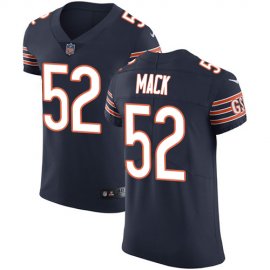 Nike Chicago Bears #52 Khalil Mack Navy Blue Team Color Mens Stitched NFL Vapor Untouchable Elite Jersey