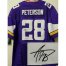 Nike Minnesota Vikings #28 Adrian Peterson Purple Team Color Mens Stitched NFL Elite Autographed Jersey
