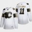 Calgary Flames #11 Mikael Backlund Mens Adidas White Golden Edition Limited Stitched NHL Jersey