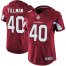 Nike Arizona Cardinals #40 Pat Tillman Red Team Color Womens Stitched NFL Vapor Untouchable Limited Jersey