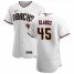 Arizona Diamondbacks #45 Taylor Clarke Mens Nike White Crimson Authentic Home Team MLB Jersey
