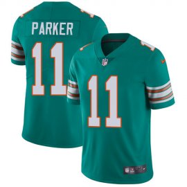 Nike Miami Dolphins #11 DeVante Parker Aqua Green Alternate Mens Stitched NFL Vapor Untouchable Limited Jersey