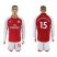 Arsenal #15 Chamberlain Red Home Long Sleeves Soccer Club Jersey