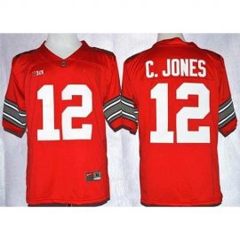 Ohio State Buckeyes 12 Cardale Jones Red Diamond Quest Stitched NCAA Jersey