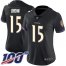 Nike Baltimore Ravens #15 Marquise Brown Black Alternate Womens Stitched NFL 100th Season Vapor Limited Jersey