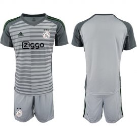 Ajax Blank Grey Goalkeeper Soccer Club Jersey