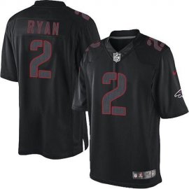 Nike Atlanta Falcons #2 Matt Ryan Black Mens Stitched NFL Impact Limited Jersey