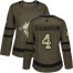 Adidas Arizona Coyotes #4 Niklas Hjalmarsson Green Salute to Service Womens Stitched NHL Jersey