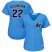 Miami Marlins #22 Sandy Alcantara Blue Alternate Womens Stitched MLB Jersey