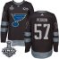 Adidas St. Louis Blues #57 David Perron Black 1917-2017 100th Anniversary 2019 Stanley Cup Final Stitched NHL Jersey
