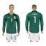 Mexico #1 CORONA Home 2018 FIFA World Cup Long Sleeve Soccer Jersey