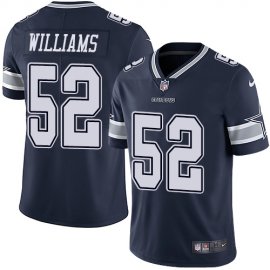 Nike Dallas Cowboys #52 Connor Williams Navy Blue Team Color Mens Stitched NFL Vapor Untouchable Limited Jersey