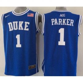 Duke Blue Devils #1 Jabari Parker Blue Basketball Stitched NCAA Jersey
