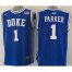 Duke Blue Devils #1 Jabari Parker Blue Basketball Stitched NCAA Jersey