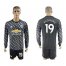 Manchester United #19 Rashford Black Long Sleeves Soccer Club Jersey